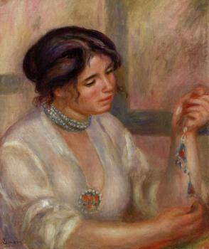 皮埃爾 奧古斯特 雷諾阿 Woman with a Necklace 皮埃爾 奧古斯特 雷諾阿 Woman with a Necklace